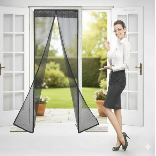 Magnetic Mesh Mosquito Door Curtain – Foldable Insect Protection Screen