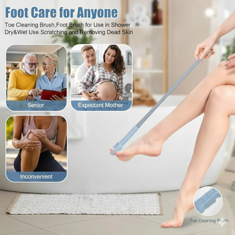 Silicone Foot Cleaner & Massager – Deep Clean Sole & Heel Scrubber