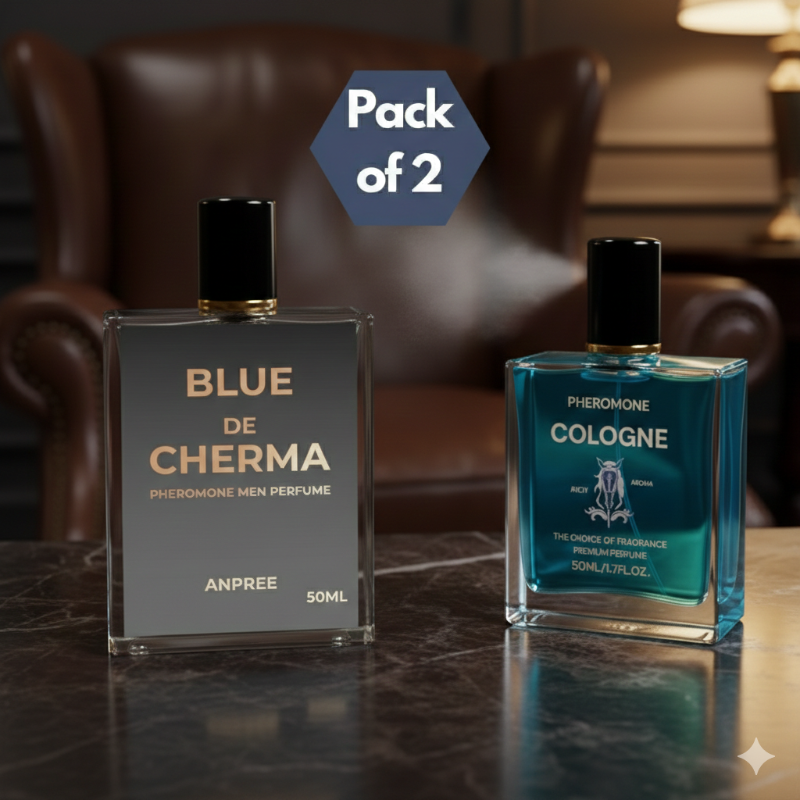 Pheromone Men’s Perfume – Long-Lasting Fragrance Pack of 2 (100 ml)