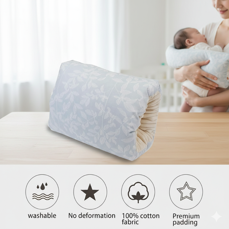 Cozie Cradle Baby Nursing & Feeding Pillow – Soft Cotton Support Cushion for Infants