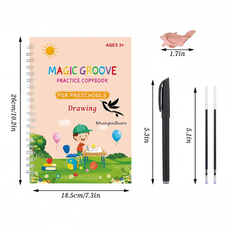 Sank Magic Reusable Practice Copybook Set for Kids