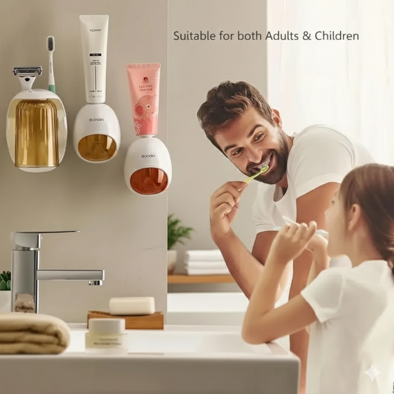 Automatic Toothpaste Dispenser – Mess-Free Wall Mounted Toothpaste Squeezer