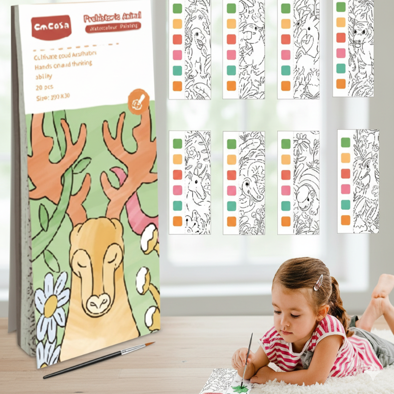 Pocket Watercolour Painting Book for Kids & Beginners