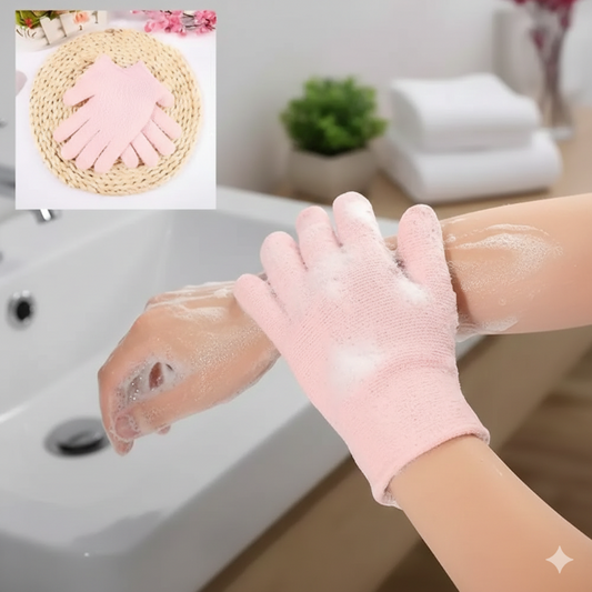 Five Finger Exfoliating Bath Gloves – Deep Cleansing Body Scrub (Pair)