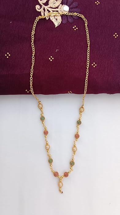 Elegant Gold-Plated Traditional Mangalsutra for Women