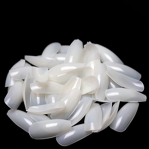 Artificial Acrylic Nails Set with Glue – Full Cover Fake Nails (100 Pcs)