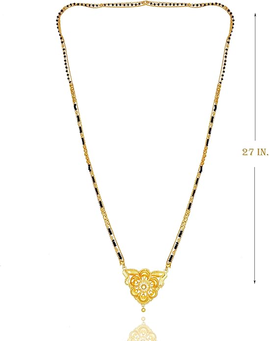 Attractive Gold-Plated Traditional Mangalsutra for Women – Elegant Daily Wear